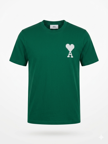 Ami Paris T-Shirt Cotton Fabric Made in Turkey