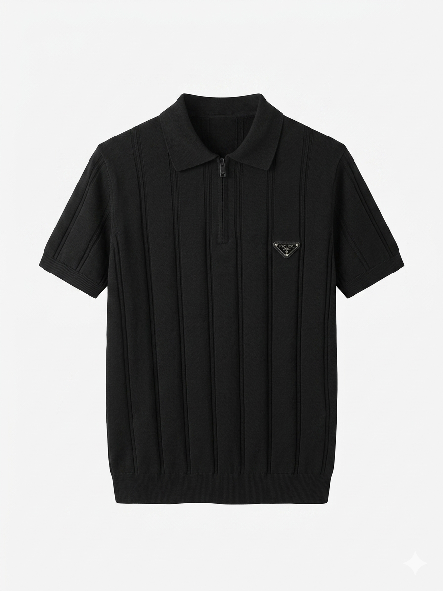 Prada Polo 1:1 Grade Knitted Fabric Made in Turkey