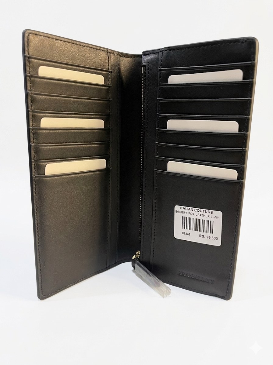 Burberry Check Leather Long Continental Wallet 1 :1 Grade Quality