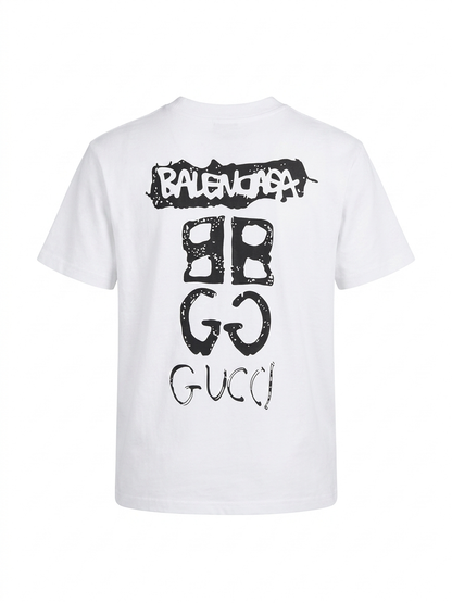 Gucci x Balenciaga T-Shirt Cotton Fabric Made in Turkey