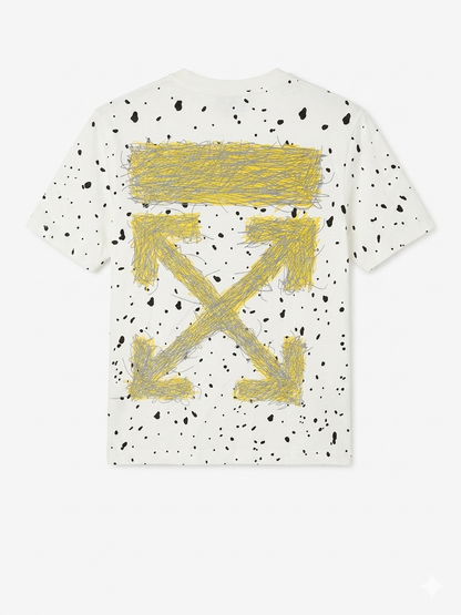 Off-White T-Shirt Cotton Fabric Made in Turkey