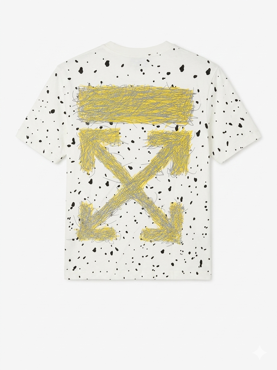 Off-White T-Shirt Cotton Fabric Made in Turkey