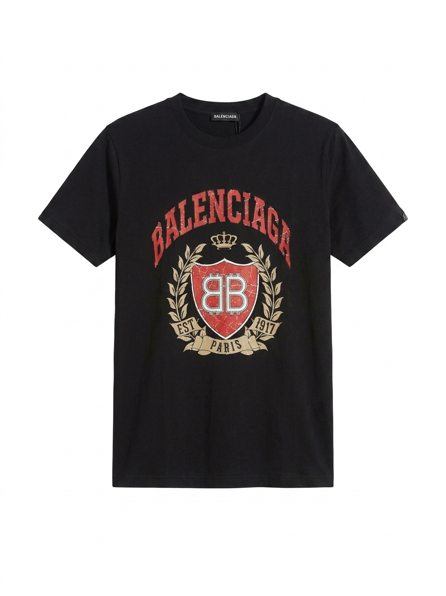Balenciaga T-Shirt Cotton Fabric Made in Turkey