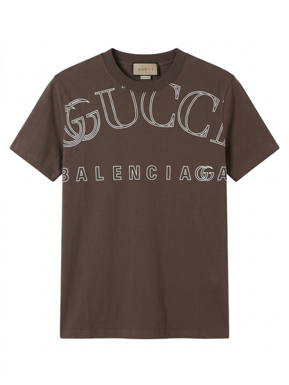 Gucci x Balenciaga T-Shirt Cotton Fabric Made in Turkey