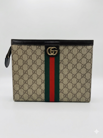 Gucci Ophidia GG Supreme Hand Pouch