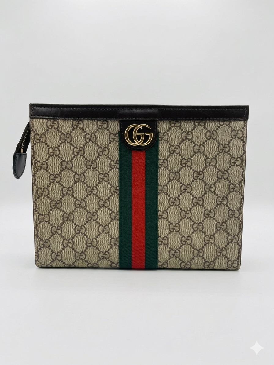 Gucci Ophidia GG Supreme Hand Pouch