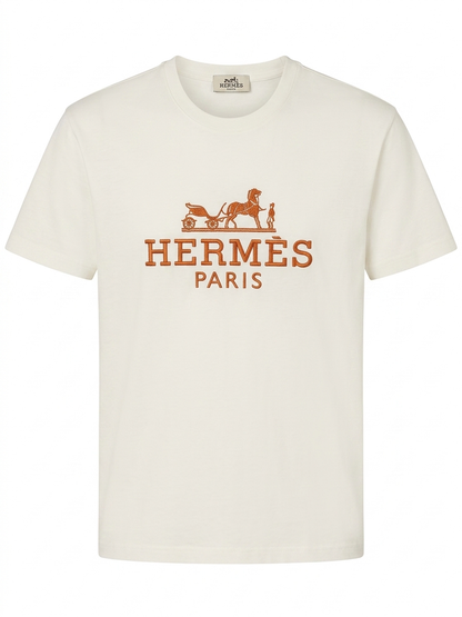 Hermes T-Shirt Cotton Fabric Made in Turkey