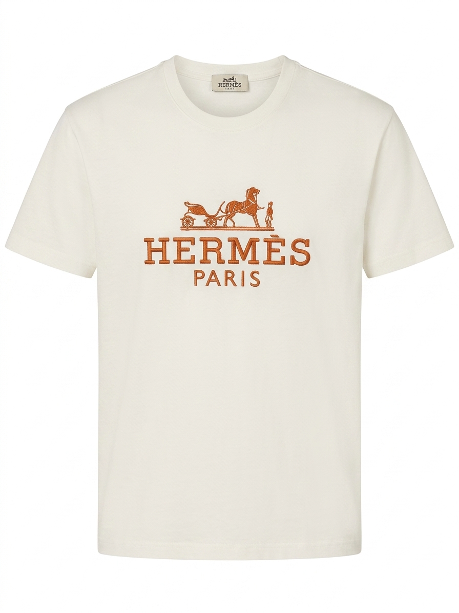 Hermes T-Shirt Cotton Fabric Made in Turkey
