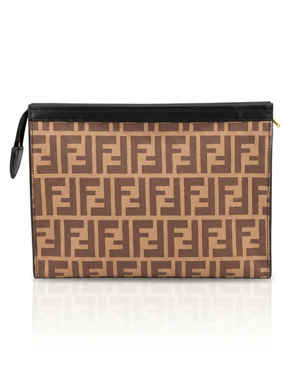 FENDI ROMA Logo  Hand Pouch