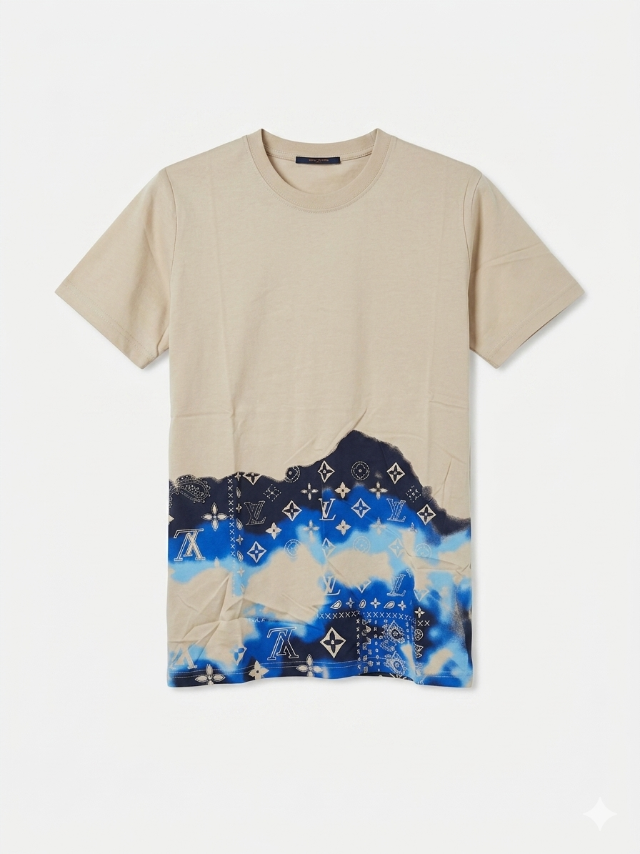 Louis Vuitton T-Shirt Cotton Fabric Made in Turkey