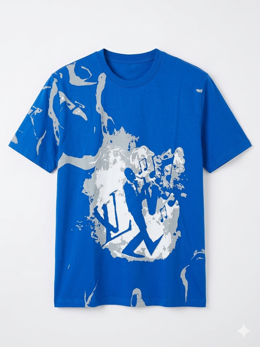 Louis Vuitton T-Shirt Cotton Fabric Made in Turkey