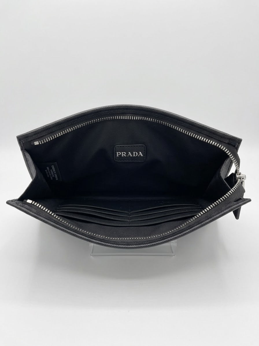 Prada Saffiano Hand Pouch