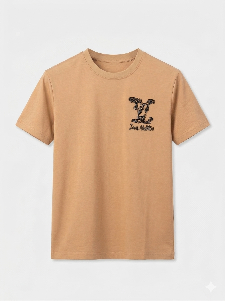 Louis Vuitton T-Shirt Cotton Fabric Made in Turkey