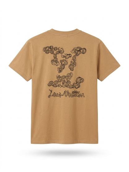 Louis Vuitton T-Shirt Cotton Fabric Made in Turkey
