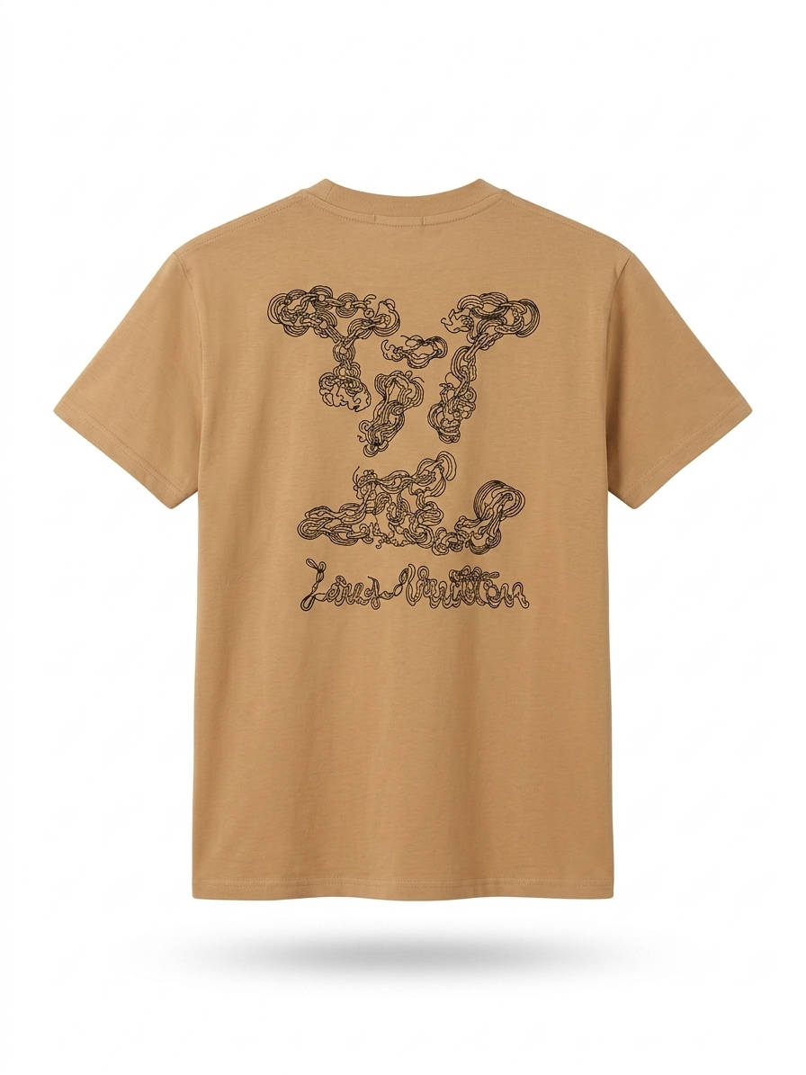 Louis Vuitton T-Shirt Cotton Fabric Made in Turkey