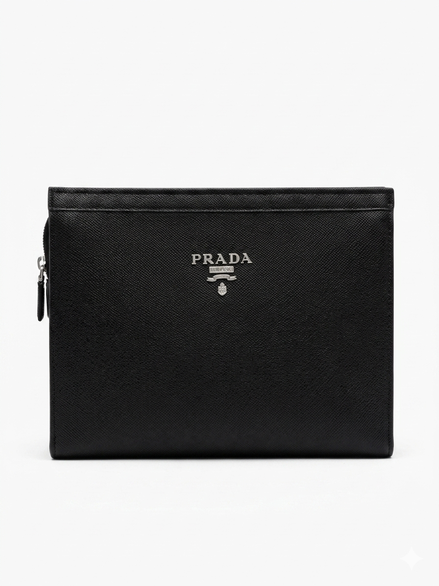 Prada Saffiano Hand Pouch