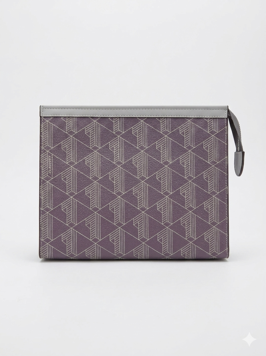 Lacoste Geometric Monogram Hand Pouch