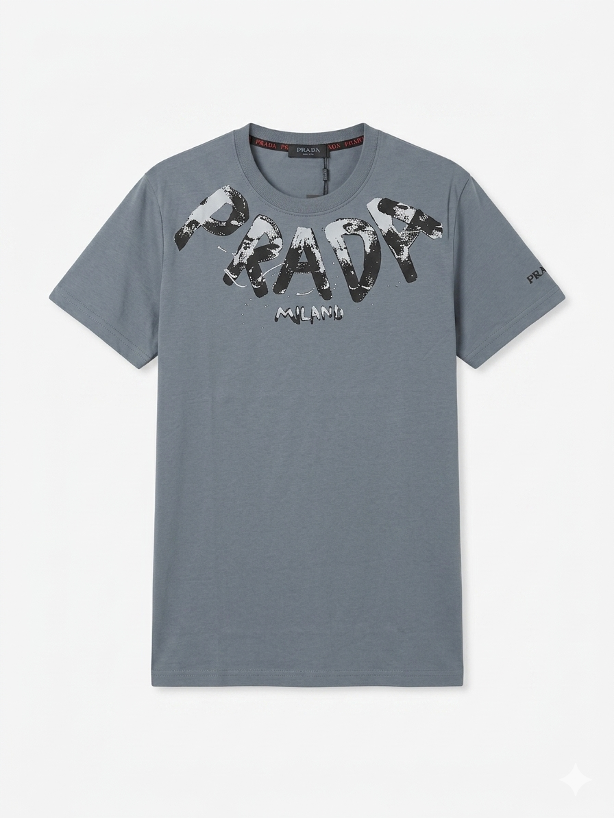 Prada T-Shirt Cotton Fabric Made in Turkey