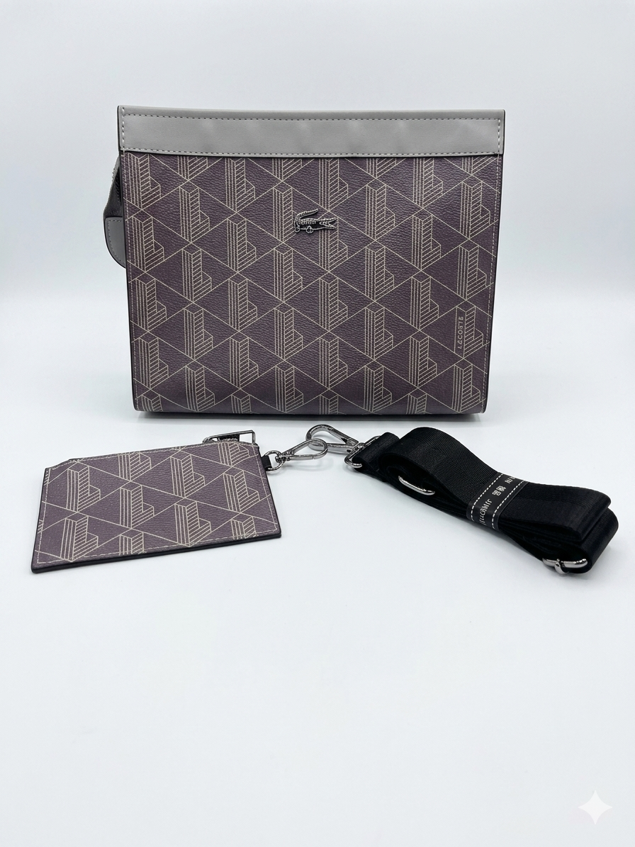 Lacoste Monogram Crossbody Bag