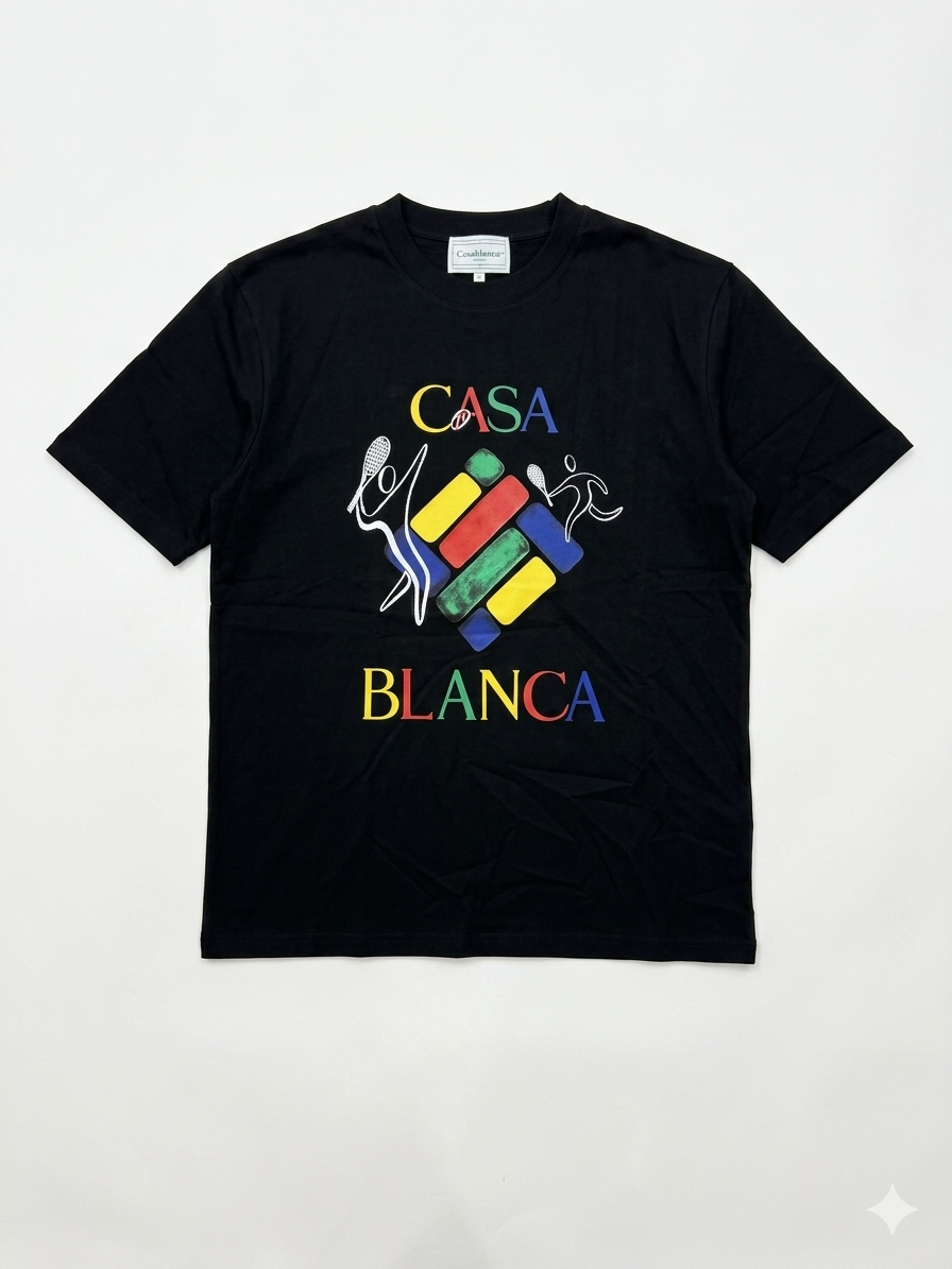 Casablanca T-Shirt Cotton Fabric Made in Turkey