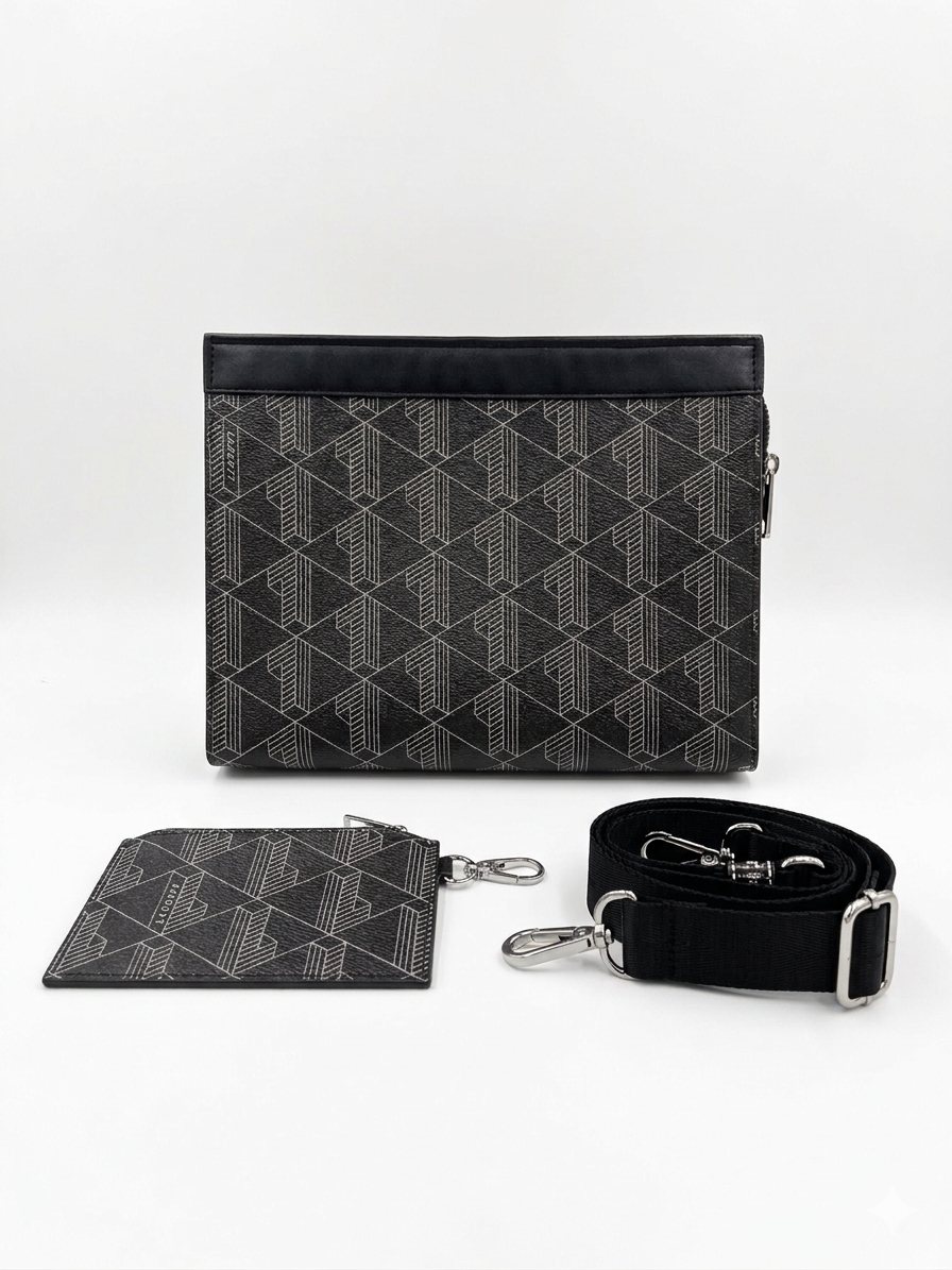 Lacoste Monogram Crossbody Bag