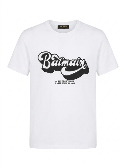 Balmain T-Shirt Cotton Fabric Made in Turkey