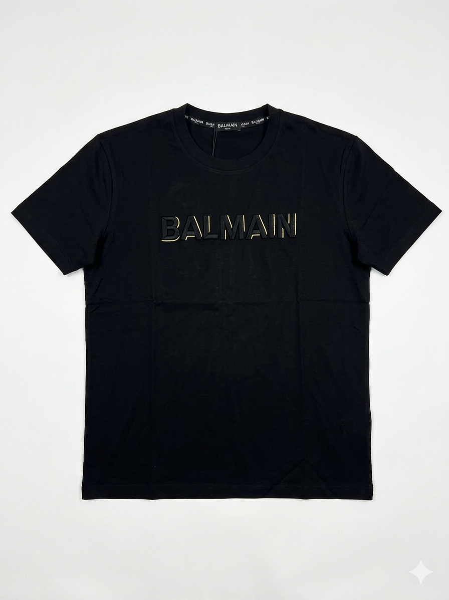 Balmain T-Shirt Cotton Fabric Made in Turkey