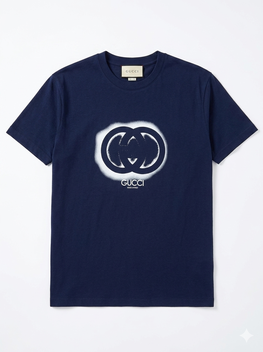 Gucci T-Shirt Cotton Fabric Made in Turkey