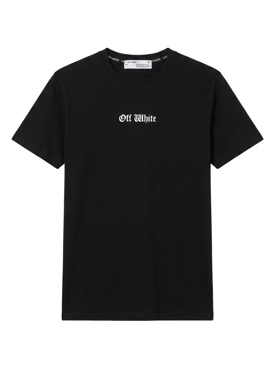 Off-White T-Shirt Cotton Fabric Made in Turkey