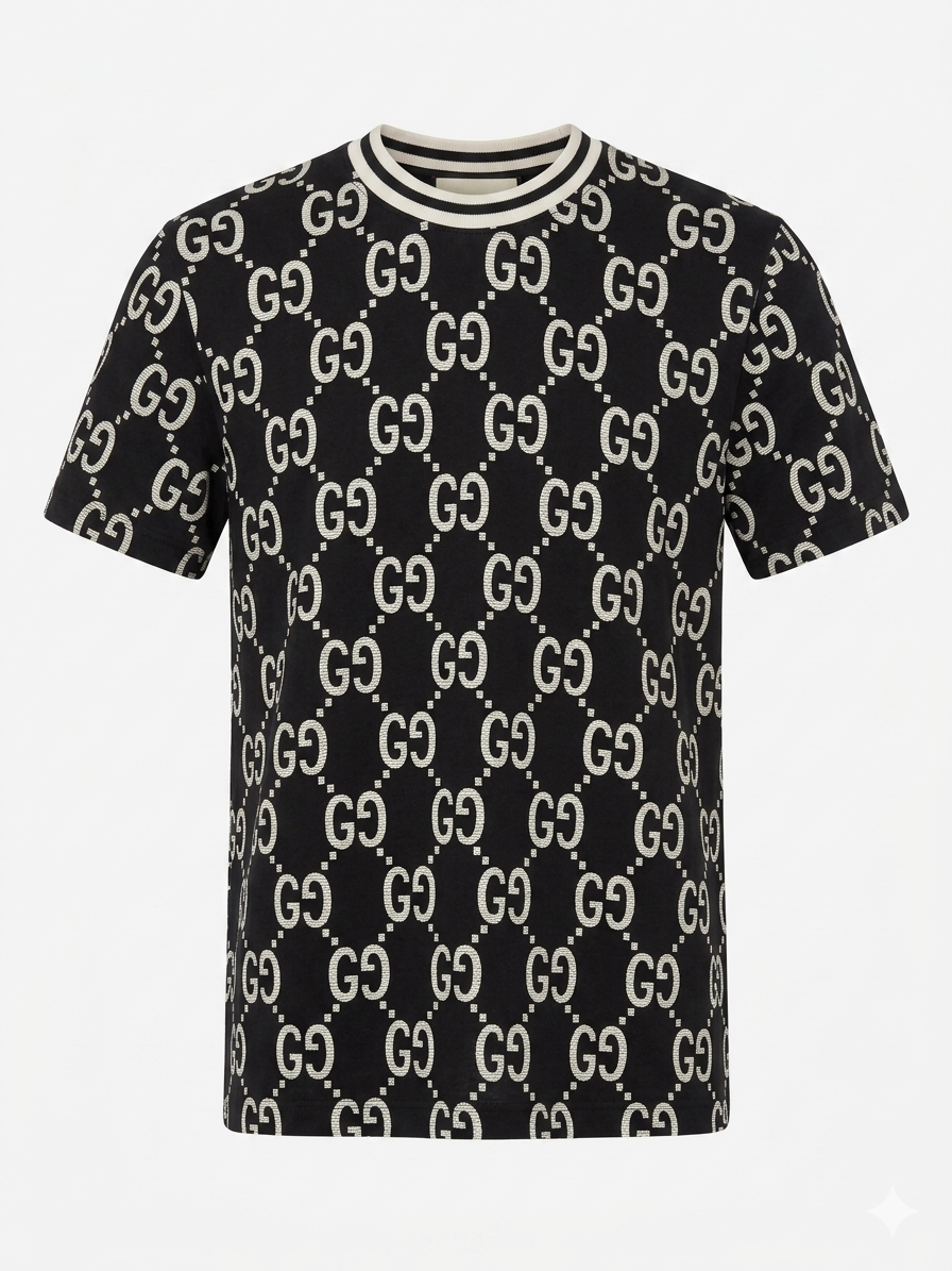 Gucci T-Shirt Cotton Fabric Made in Turkey