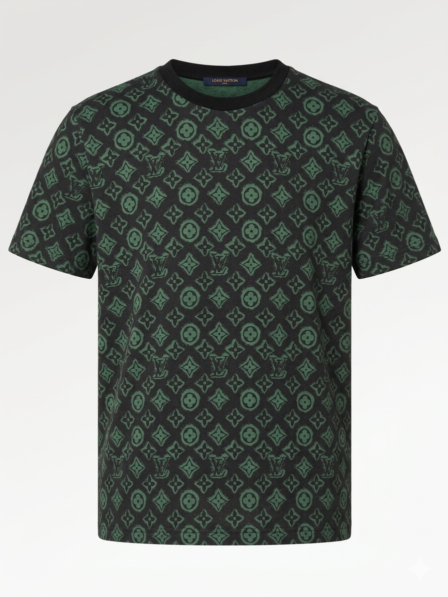 Louis Vuitton  T-Shirt Cotton Fabric Made in Turkey