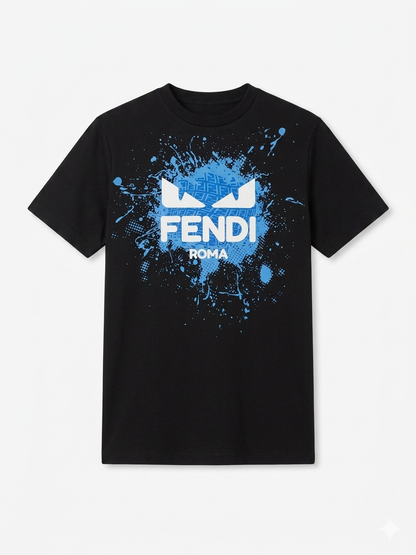 Fendi T-Shirt Cotton Fabric Made in Turkey