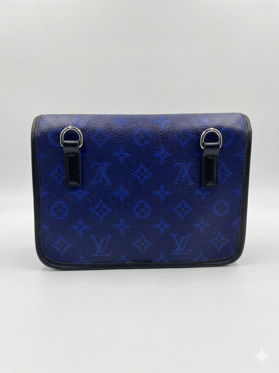 Louis Vuitton Monogram Denim Purple Messenger Bag