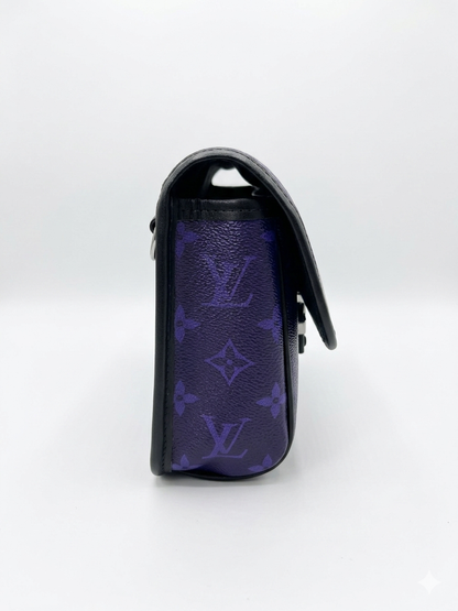 Louis Vuitton Monogram Denim Purple Messenger Bag