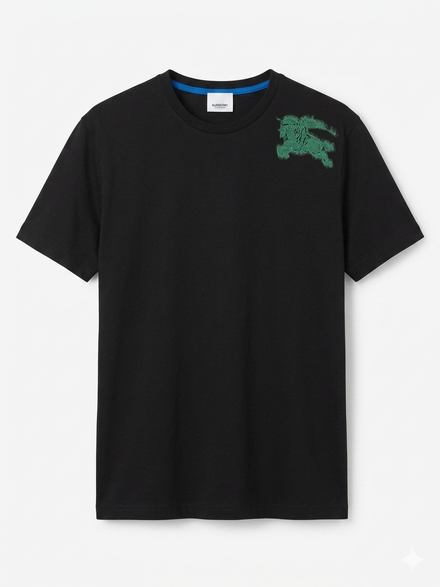 Burberry T-Shirt Cotton Fabric Made in Turkey