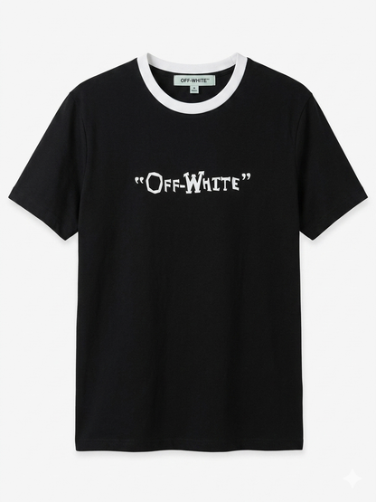 OFF-WHITE T-Shirt Cotton Fabric Made in Turkey