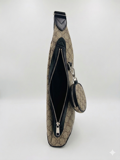 Gucci GG Supreme Sling Bag with Detachable Pouch