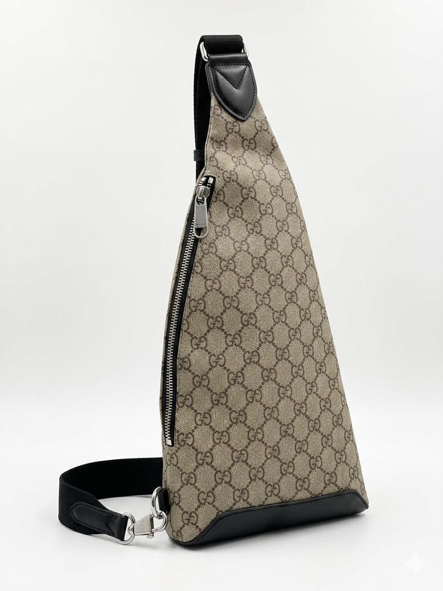 Gucci GG Supreme Sling Bag with Detachable Pouch