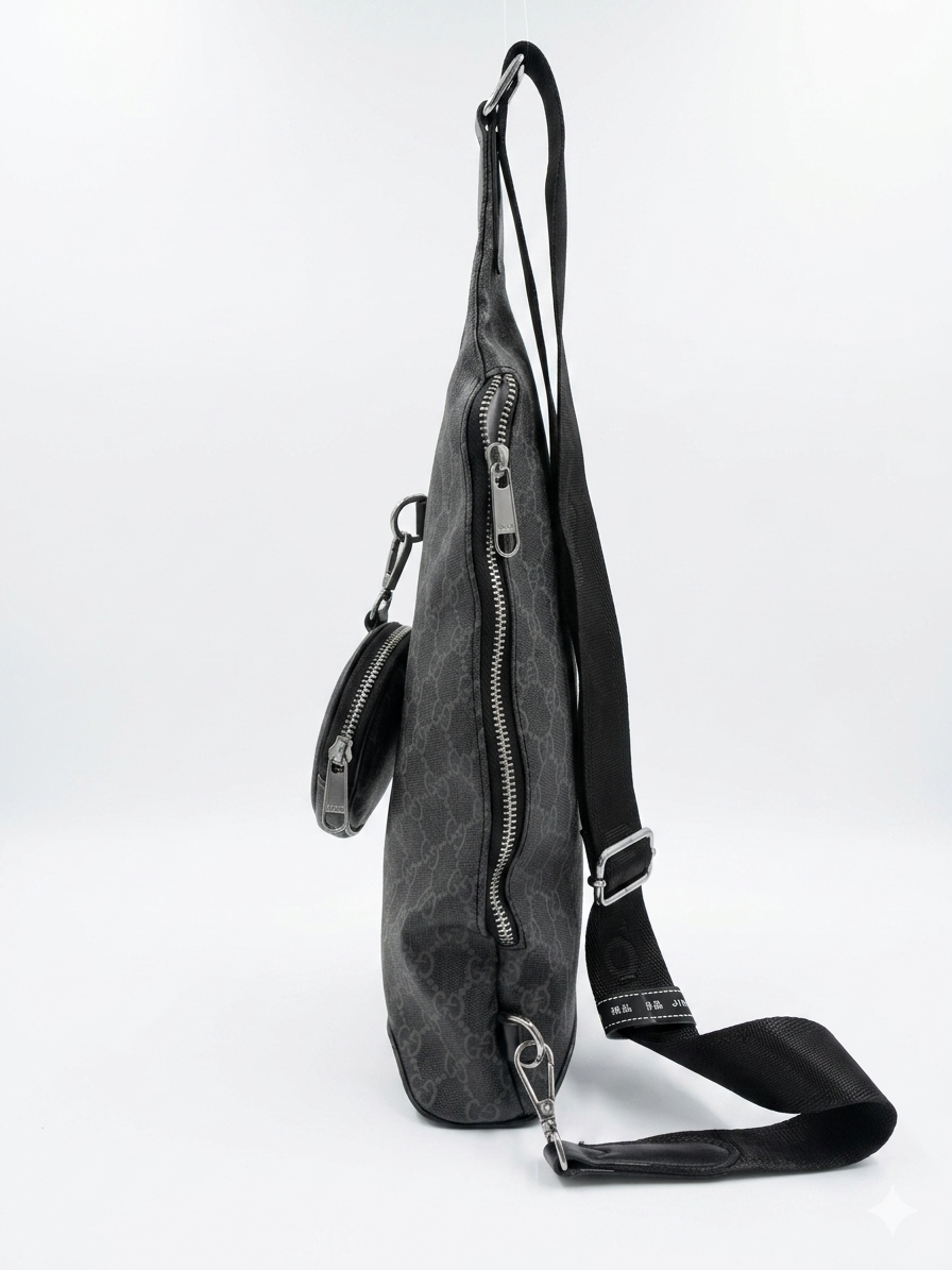 Gucci GG Supreme Sling Bag with Detachable Pouch