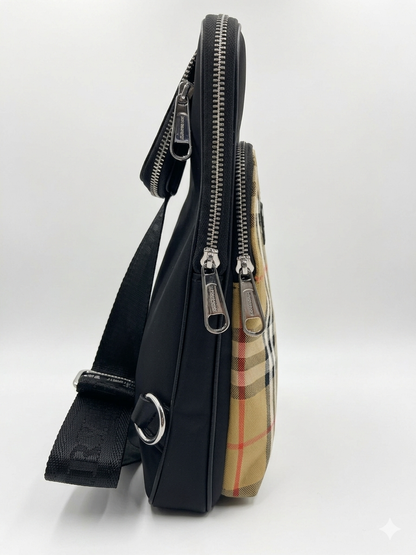 Burberry Vintage Check & Nylon Sling Bag