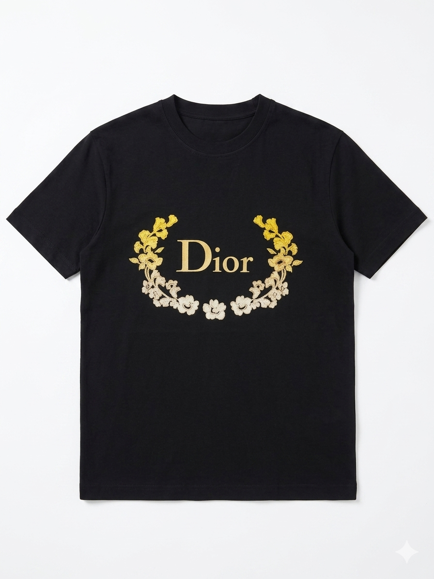 Dior T-Shirt Cotton Fabric Made in Turkey