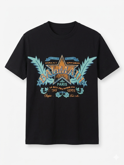 Balmain  T-Shirt Cotton Fabric Made in Turkey