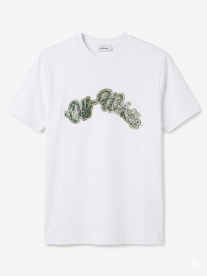 Off-White  T-Shirt Cotton Fabric Made in Turkey