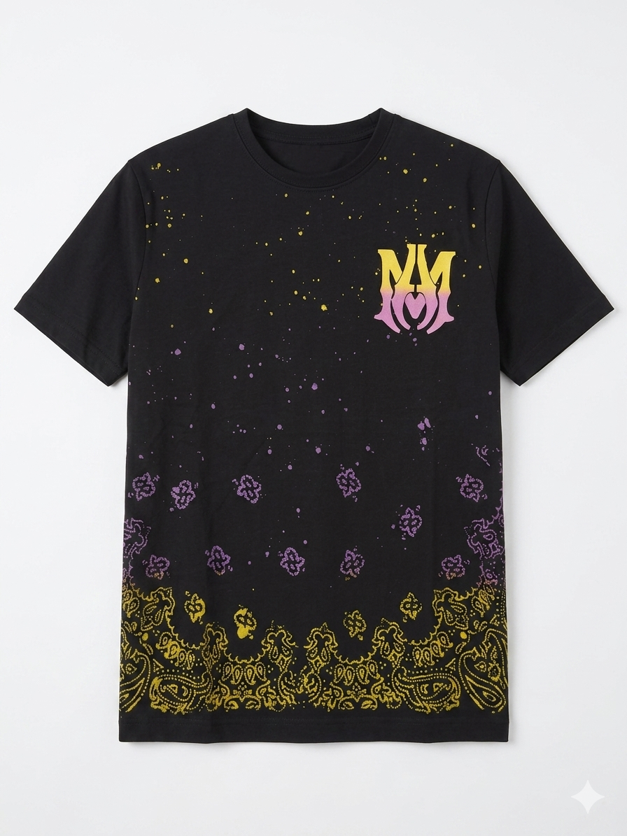 Amiri  T-Shirt Cotton Fabric Made in Turkey
