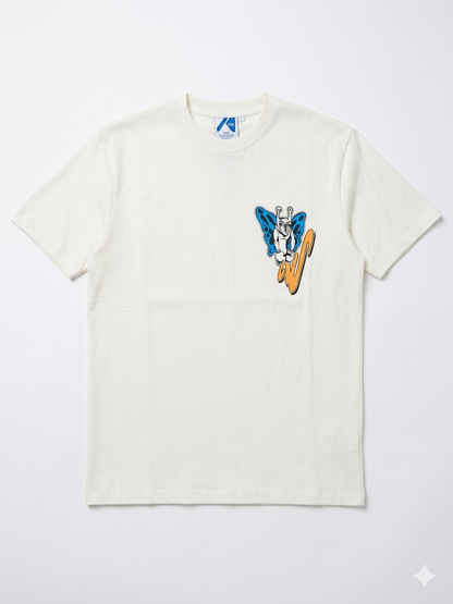 Off-White  T-Shirt Cotton Fabric Made in Turkey