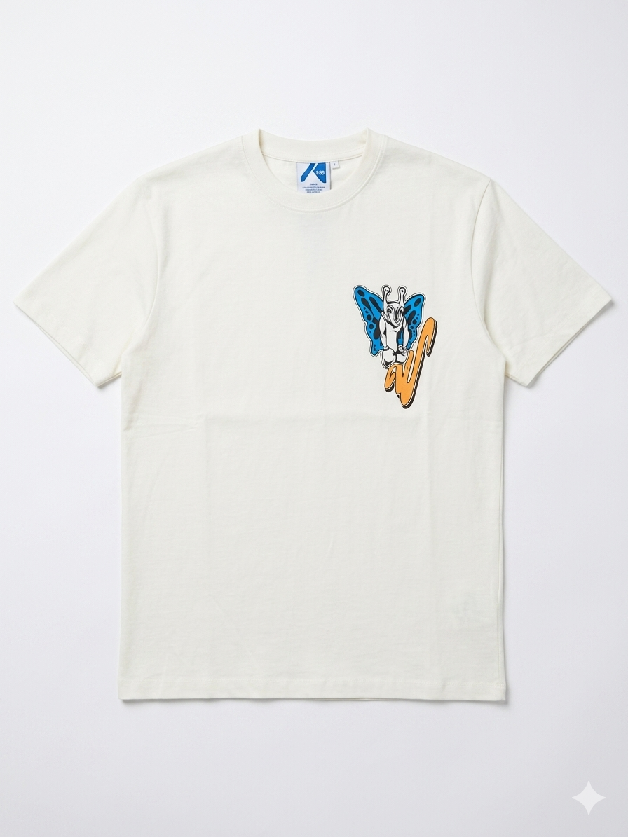 Off-White  T-Shirt Cotton Fabric Made in Turkey