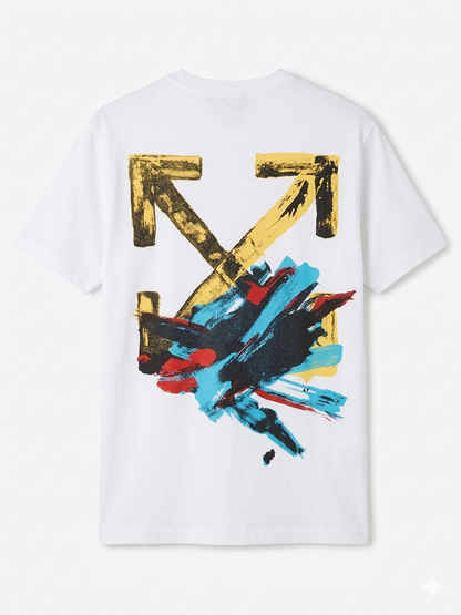 Off-White  T-Shirt Cotton Fabric Made in Turkey