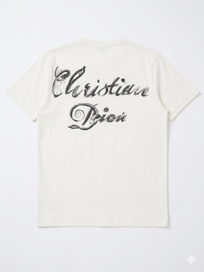 Dior  T-Shirt Cotton Fabric Made in Turkey