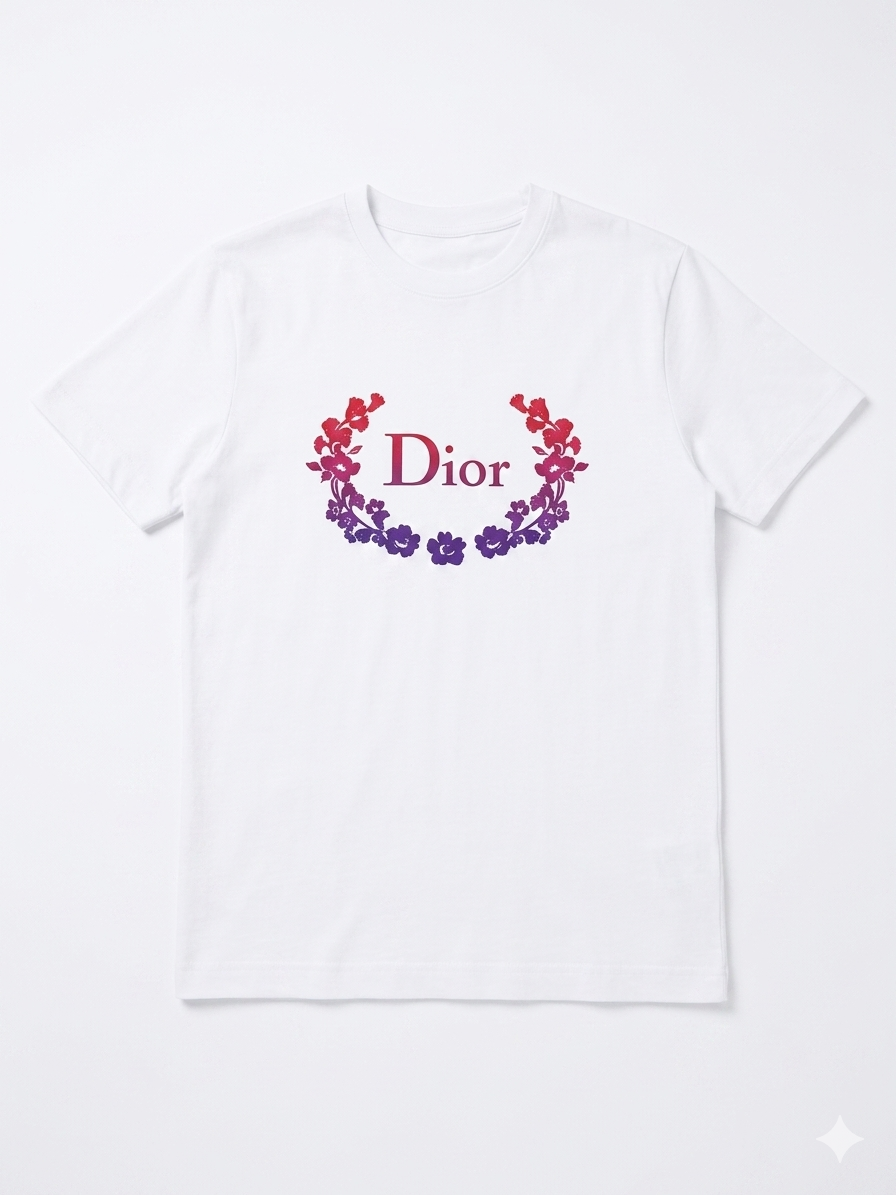 Dior T-Shirt Cotton Fabric Made in Turkey