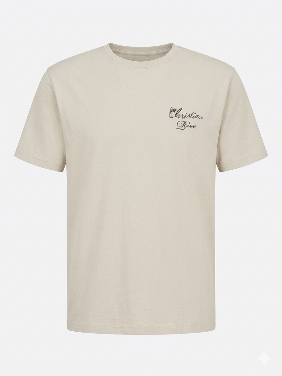 Dior  T-Shirt Cotton Fabric Made in Turkey